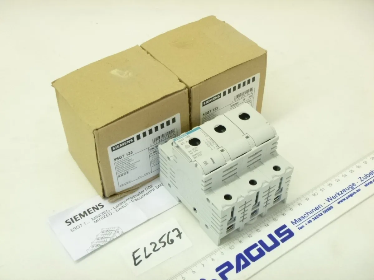 Siemens Lasttrennschalter 5SG7 133, 3x 63 A, 2 Stück
