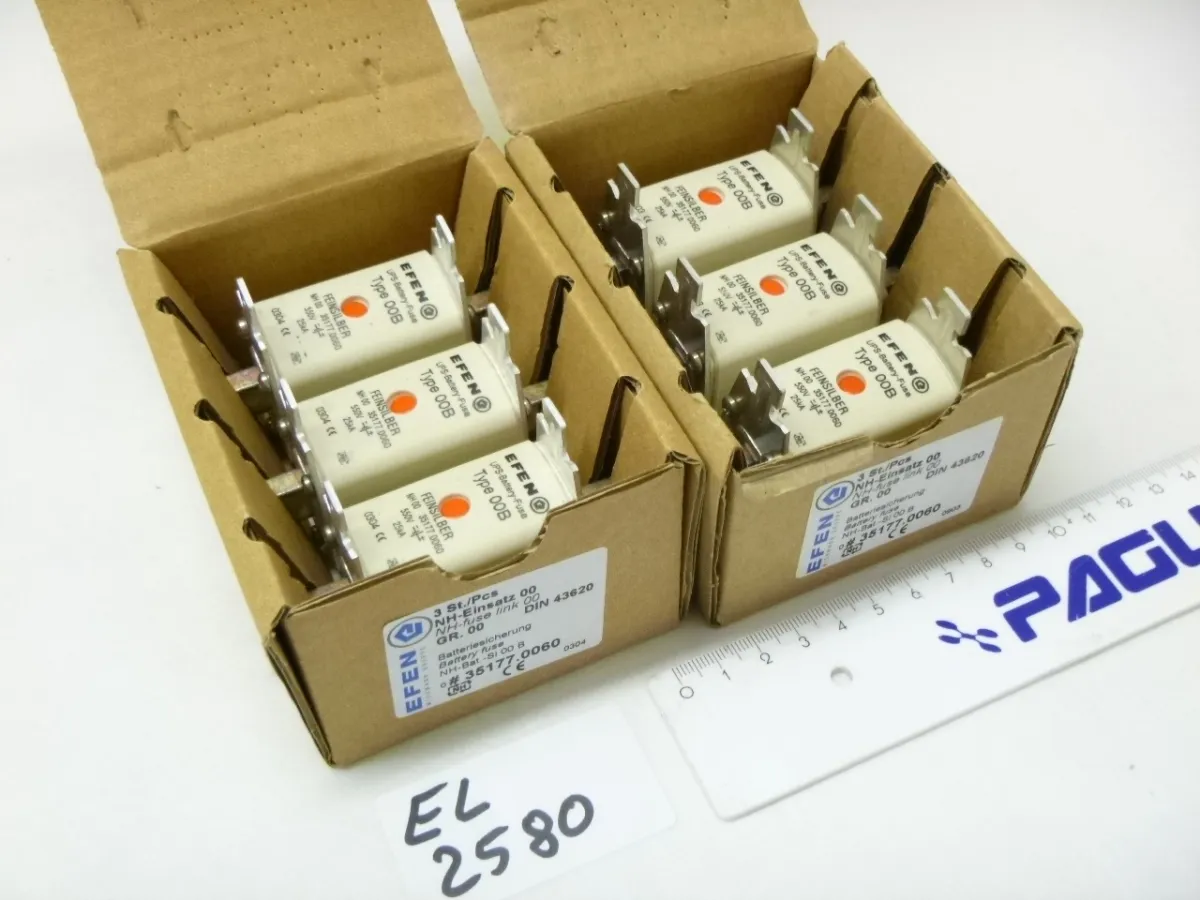 NH-Batteriesicherung 00B, 6 StÃ¼ck