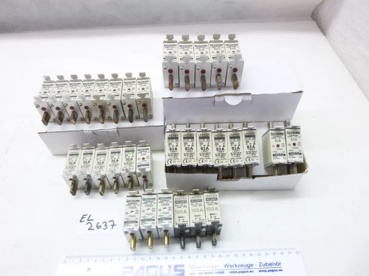 Siemens NH-Sicherungssortiment NH000 / NH-C00 25 - 100 A,
