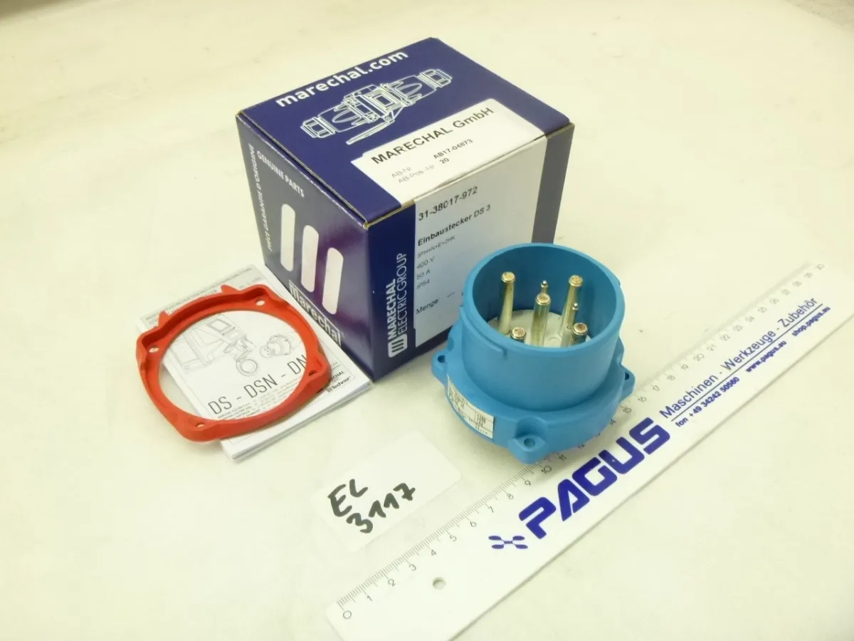Einbaustecker DS 3, 400 V, 50 A