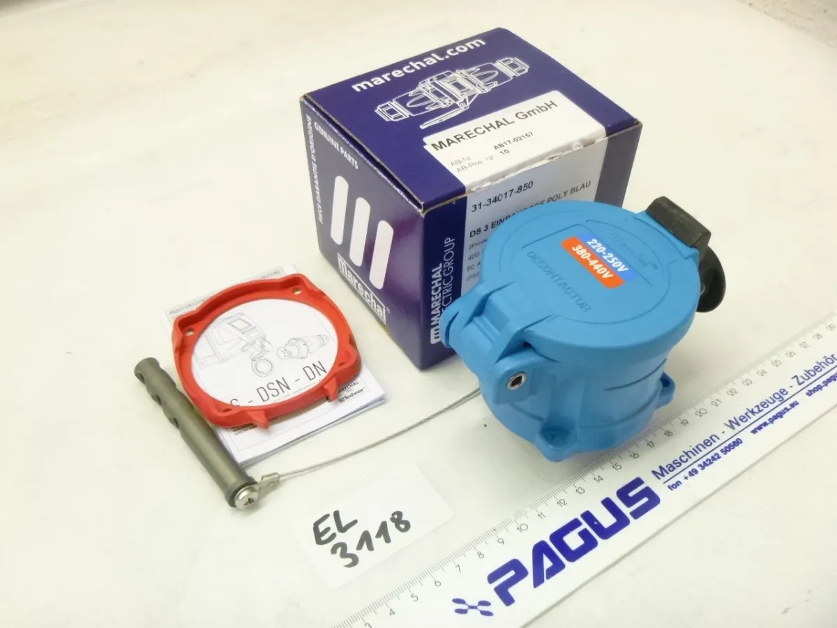 Einbausteckdose DS 3, 400 V, 50 A