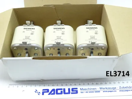 Siemens NH-Sicherung NH3-gG, 630 A, 3 StÃ¼ck – RESALE