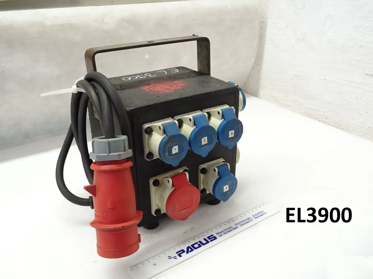 Mobiler Verteiler 32 A / 1x 16 A 3AC, 6x 16 A 1AC