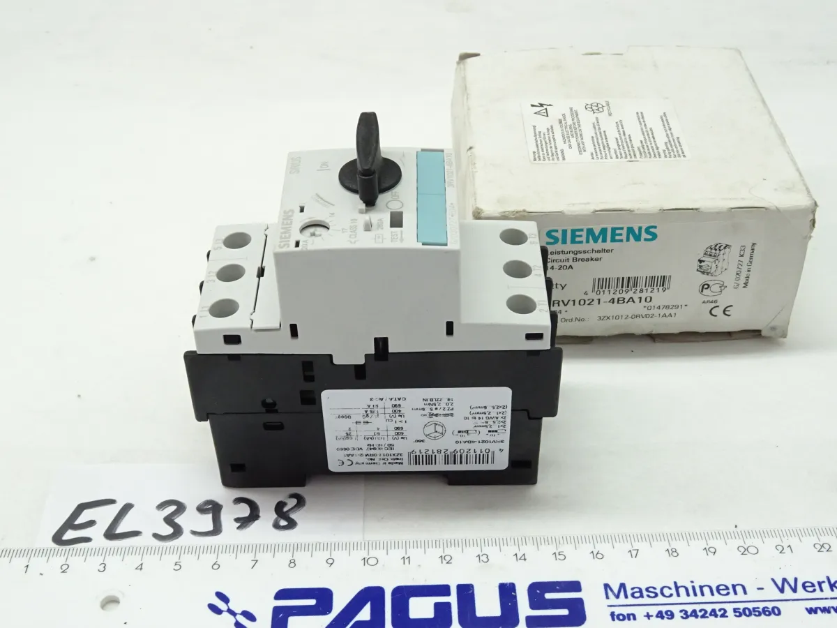 Siemens Motorschutzschalter 3RV1021-4BA10, 14 - 20 A