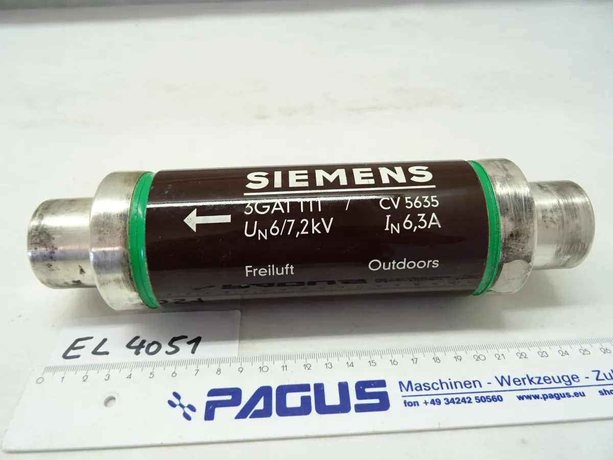 Hochspannungs-Sicherung 6 / 7,2 kV, 6,3 A