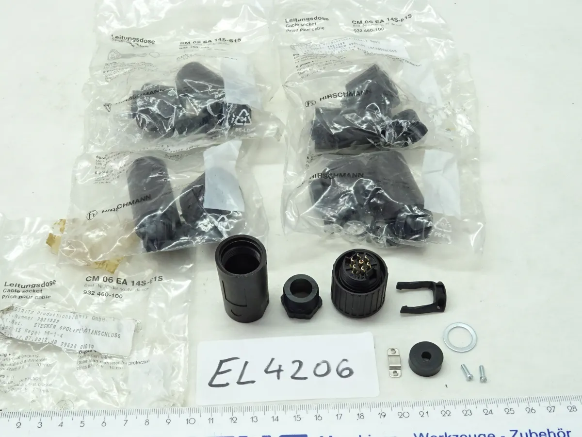 MIL-Rundstecker Typ 4012, 5 StÃ¼ck