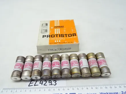 Sicherungseinsatz 50 A, zylindrisch, 10 StÃ¼ck – RESALE
