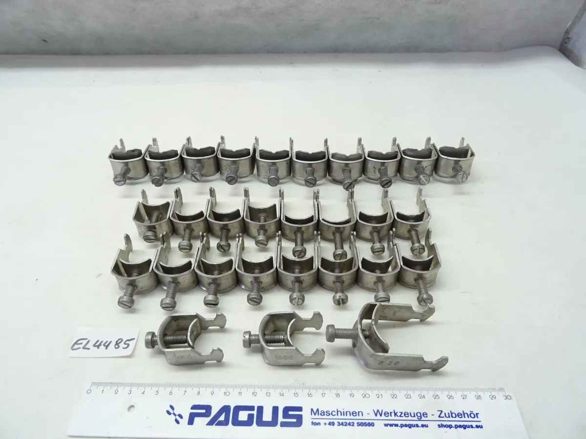 Sortiment Bügelschellen B26 / B30 / B34 / B38 ALU
