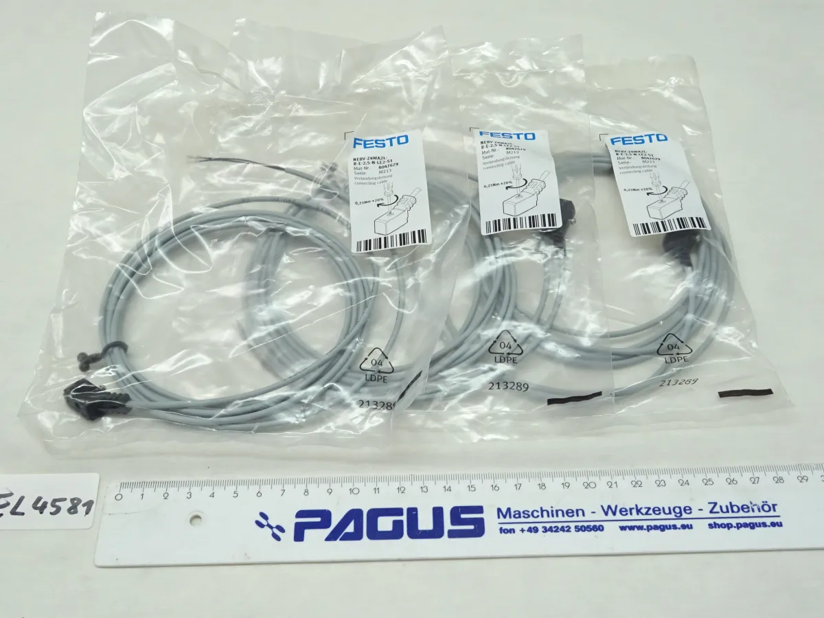 Festo Verbindungsleitung NEBV-Z4WA2L-R-E-2.5-N-LE2-S1, 3