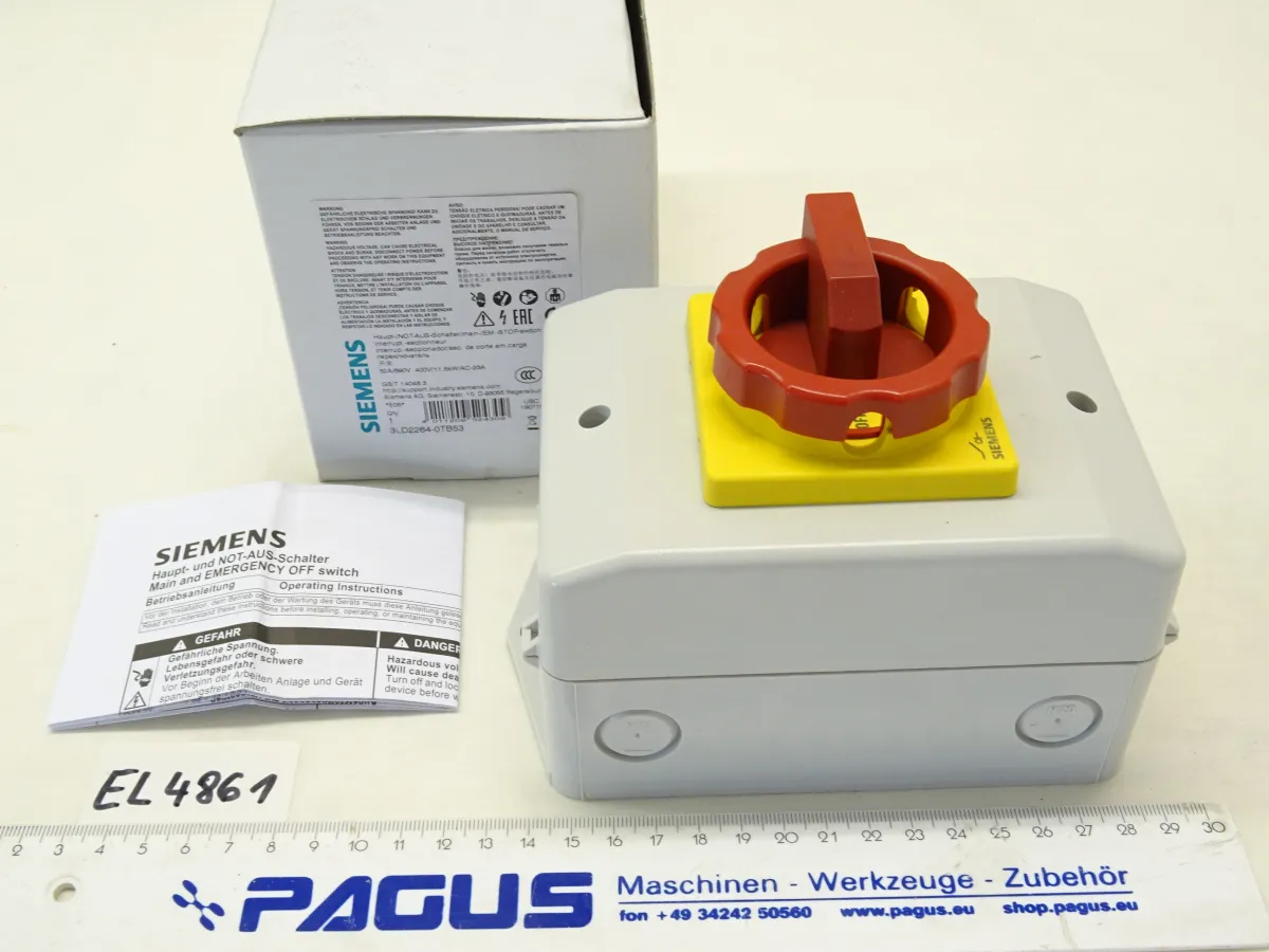 Siemens Lasttrennschalter 3LD2264-0TB53, 690 V 32 A