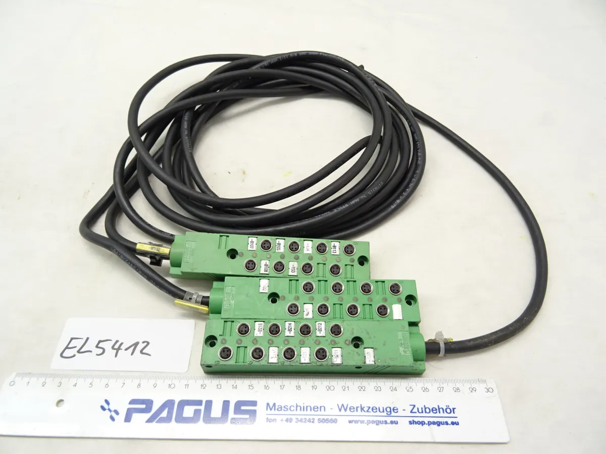 M8 Sensor-/Aktor-Box SACB-8/3-L-10,0PUR-M8, 3 Stü