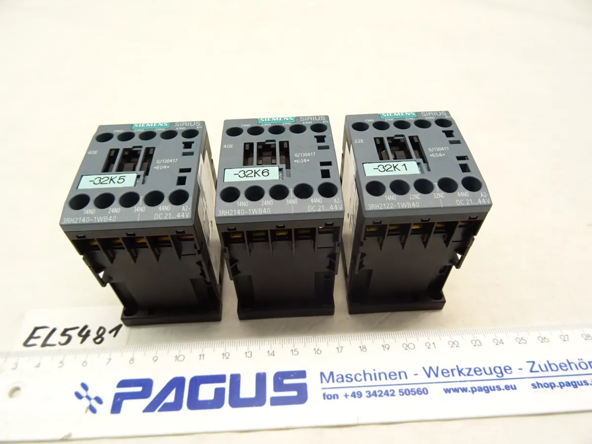 Siemens Koppelhilfsschütz 10 A, 240 V, 3 Stück