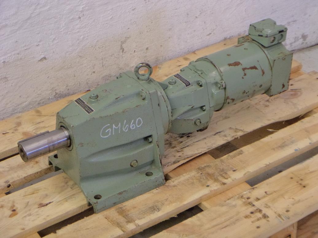 VEM Gleichstromgetriebemotor 0,25 kW, 1 - 10 U/min
