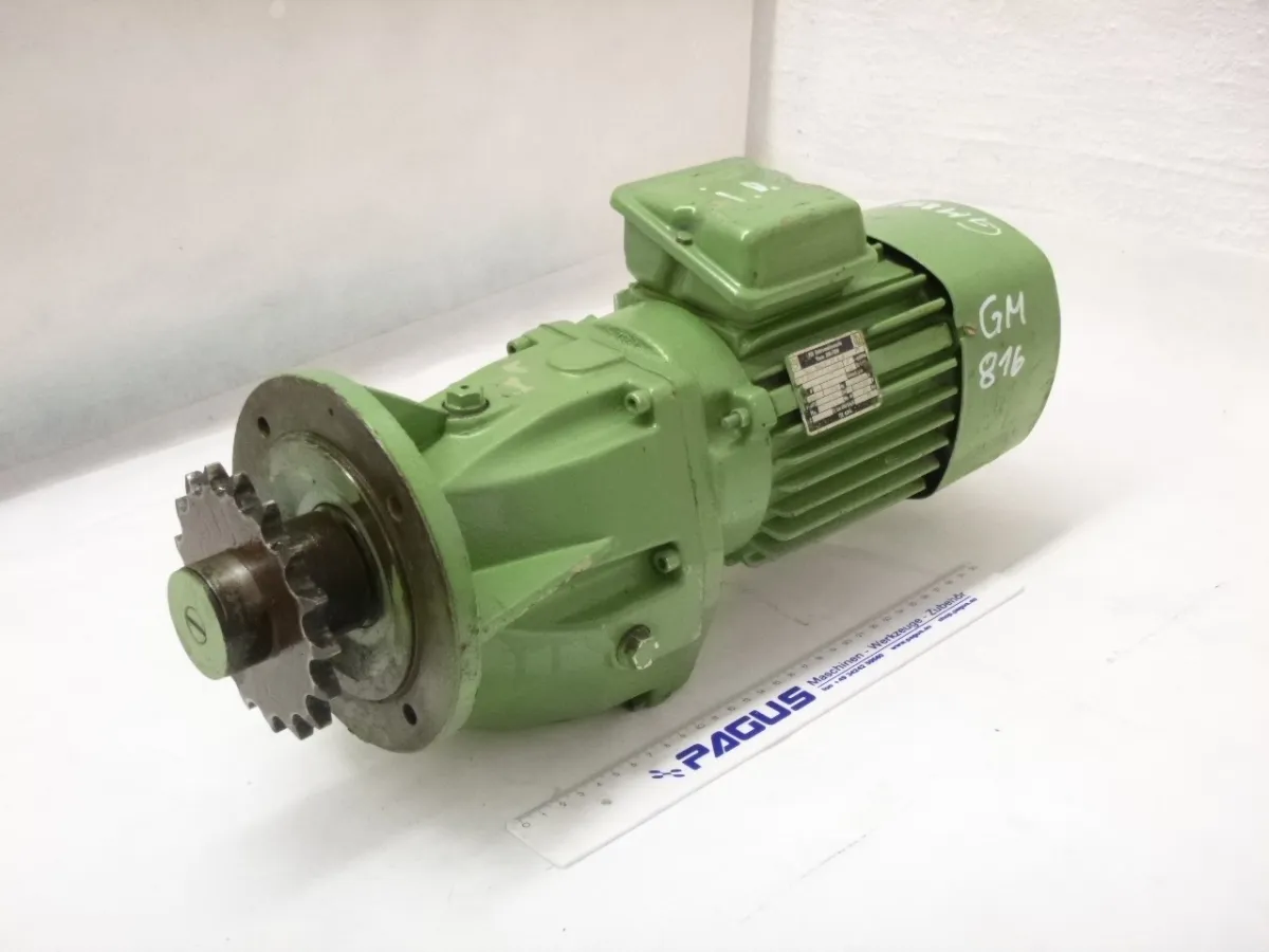 VEM Getriebemotor mit Bremse 0,55 kW, 63 U/min