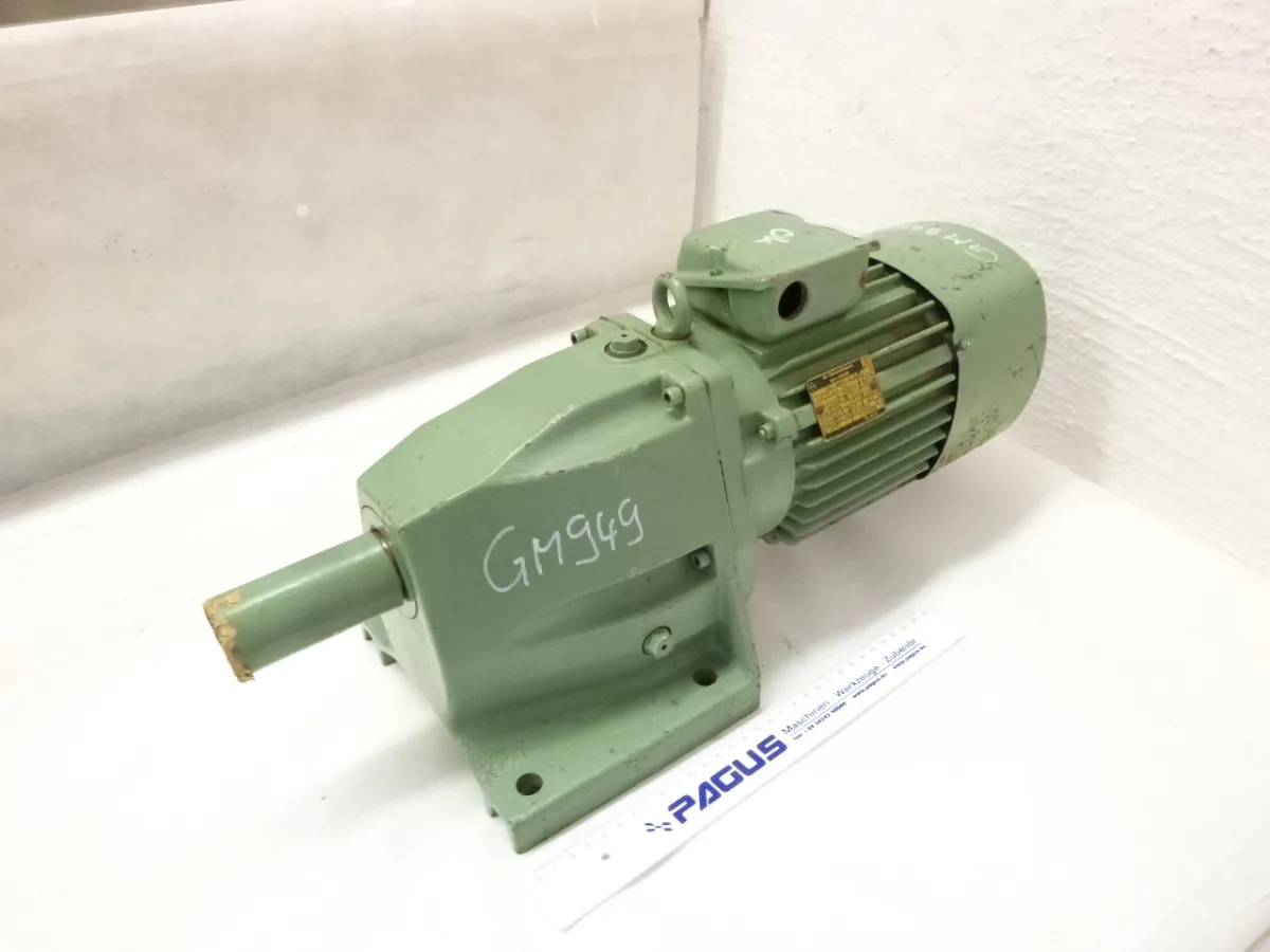 VEM Getriebemotor mit Bremse 0,37 kW, 16 U/min