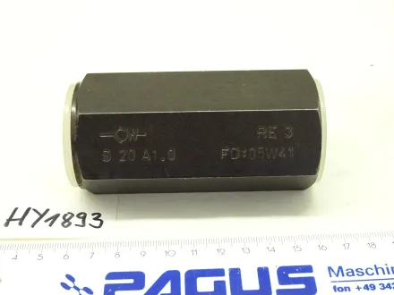 Bosch Rexroth RÃ¼ckschlagventil  S 20 A1.0, R900420525 – RESALE