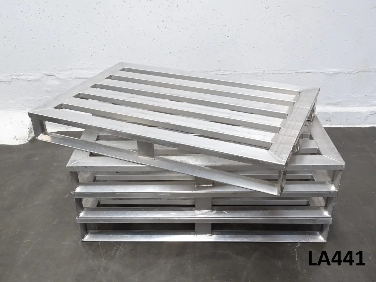 Aluminiumpalette 1200 x 800 mm, mit drei Kufen