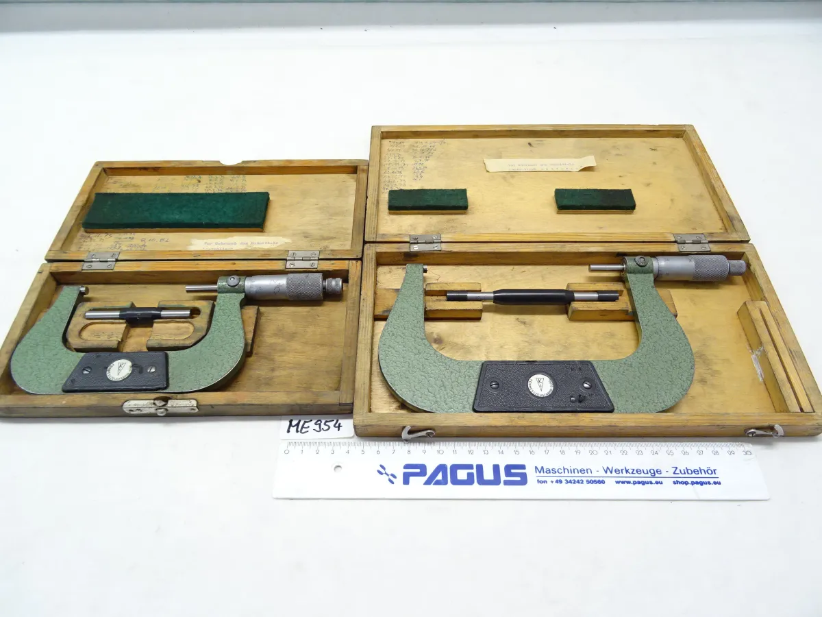 Bügelmessschraube 75 - 100 / 125 - 150 mm, 2 Stü