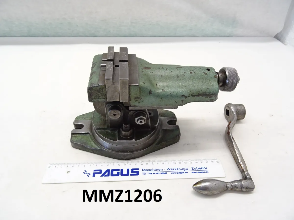 WMW Maschinenschraubstock mit Tisch 100 mm, 75 mm, dre
