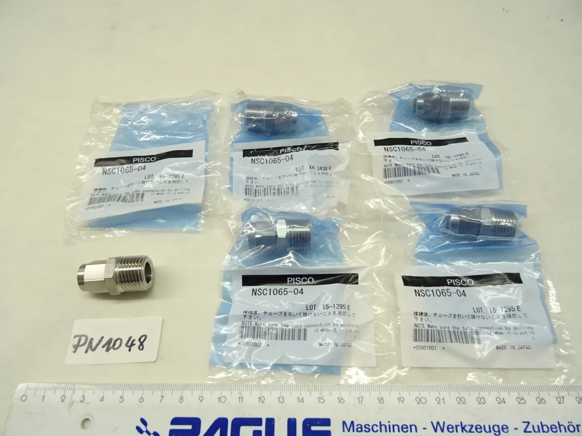 Gerades GewindestÃ¼ck NPT 1/2"- 10x6,5 mm, 5 StÃ¼c