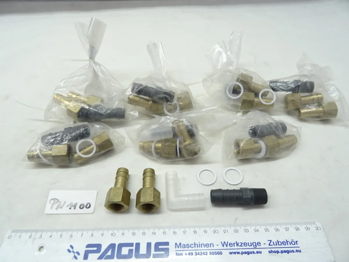 Schlauch- Anschlu�set 1/2" ( Zoll ), 8 Stück