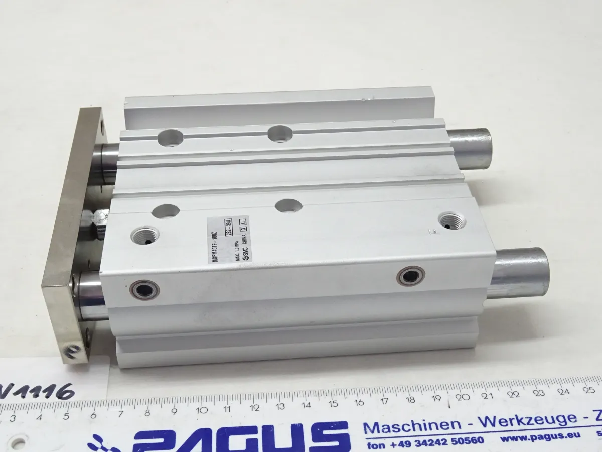 SMC Kompaktzylinder mit FÃ¼hrung Hub 100 mm, MGPM40TF-