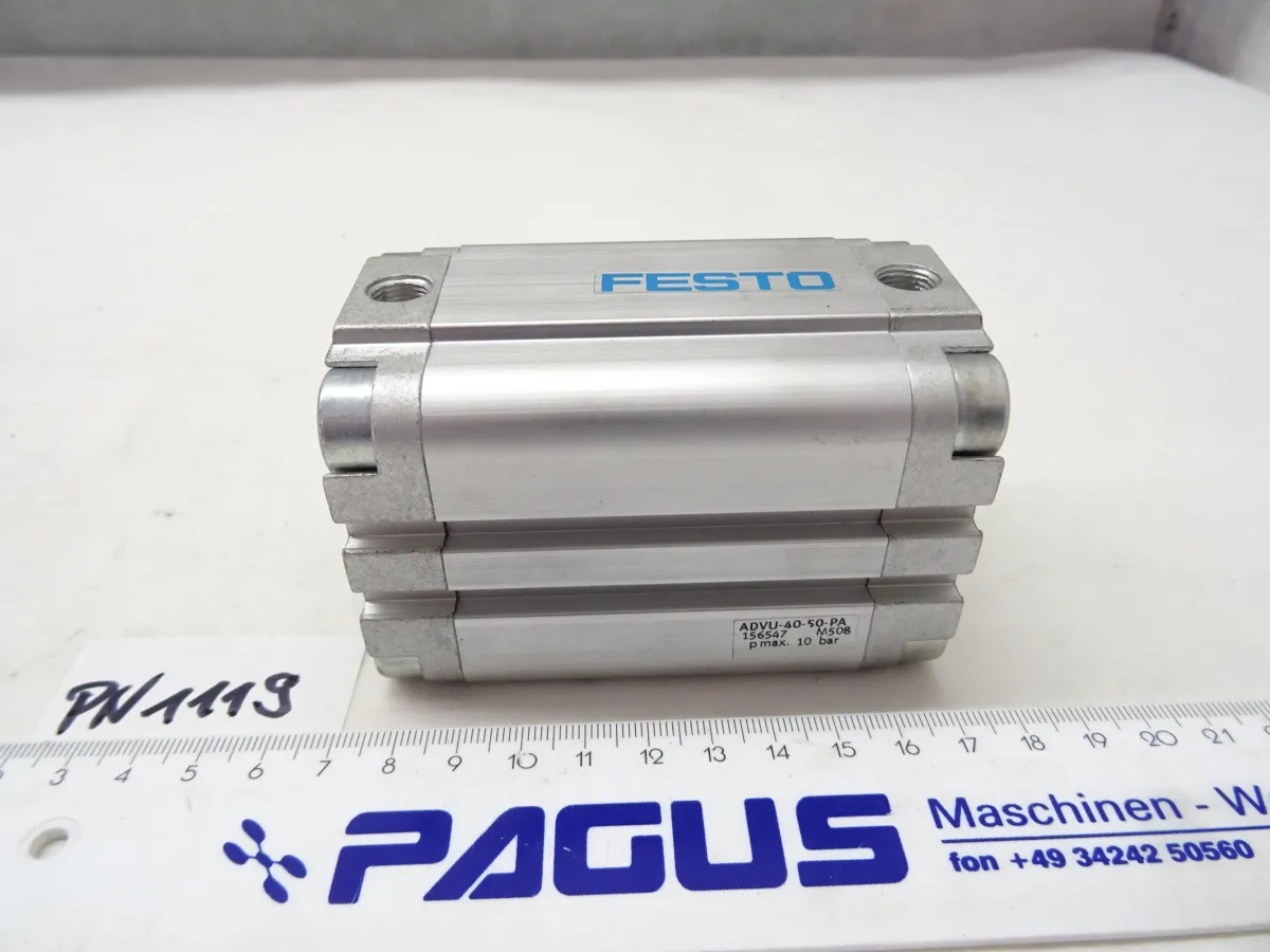 Festo Kompaktzylinder Hub 50 mm, ADVU-40-50-P-A