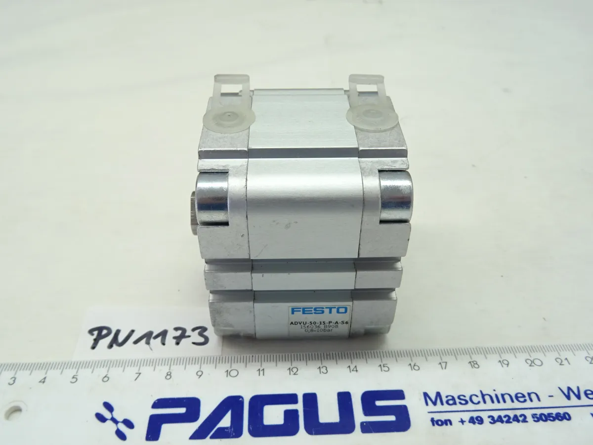 Festo Kompaktzylinder Hub 50 mm, ADVU-50-15-P-A-S6