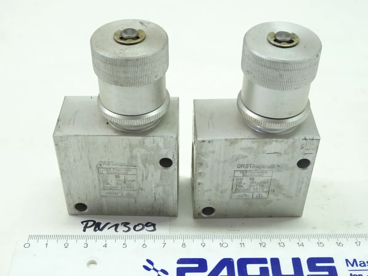 ORSTA Pneumatik Drosselventil AOH NW16 TGL 20718, 2 Stück