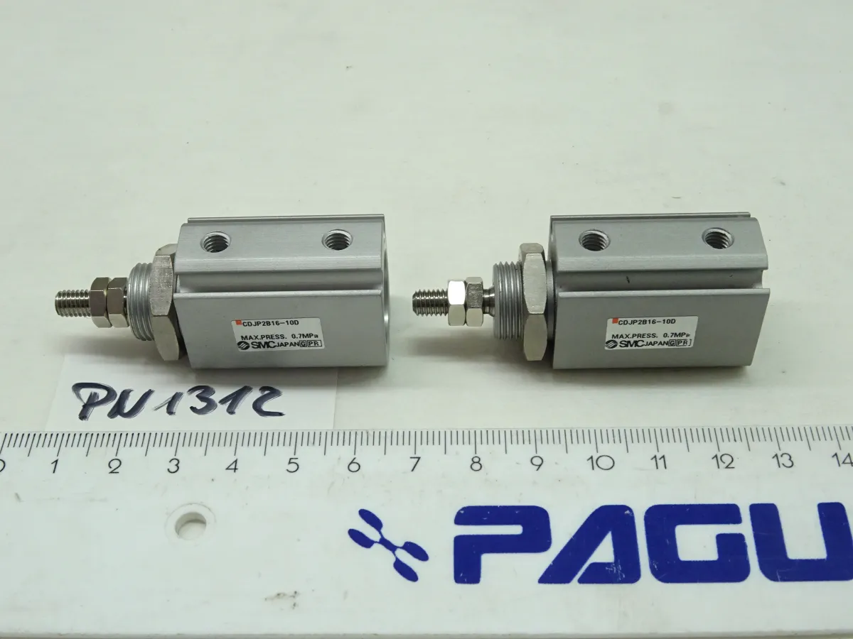 SMC Miniaturzylinder Hub 10 mm, CDJP2B16-10D, 2 StÃ¼ck