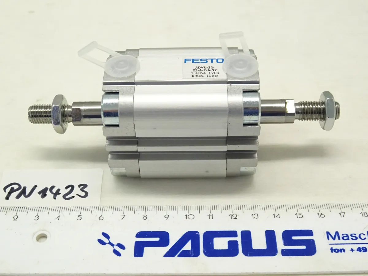 Festo Kompaktzylinder Hub 25 mm, ADVU-32-25-A-P-A-S2