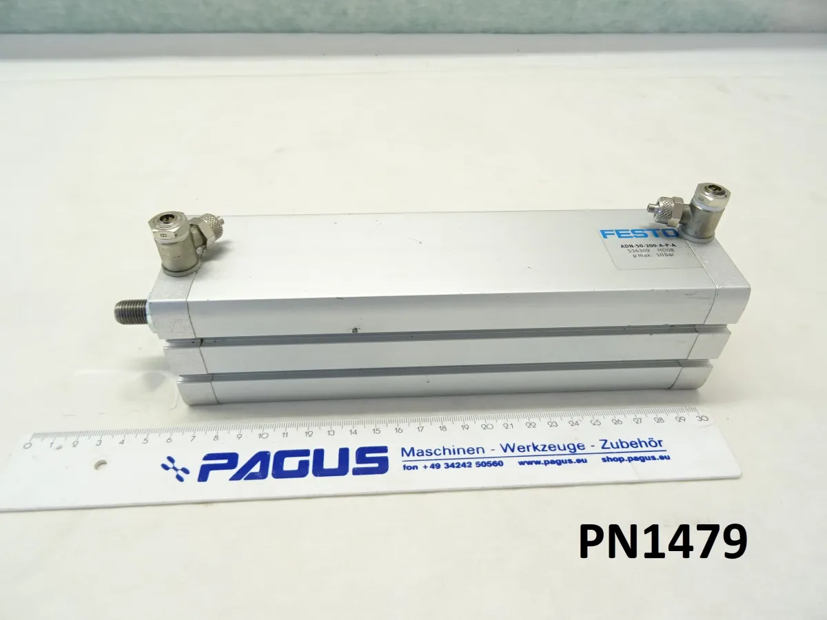 Festo Kompaktzylinder Hub 200 mm, ADN-50-200-A-P-A