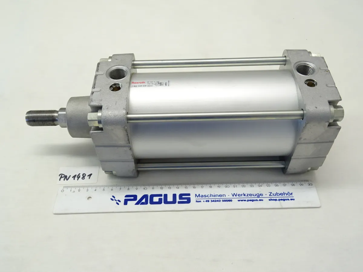 Rexroth Pneumatikzylinder Hub 125 mm, 0 822 345 005