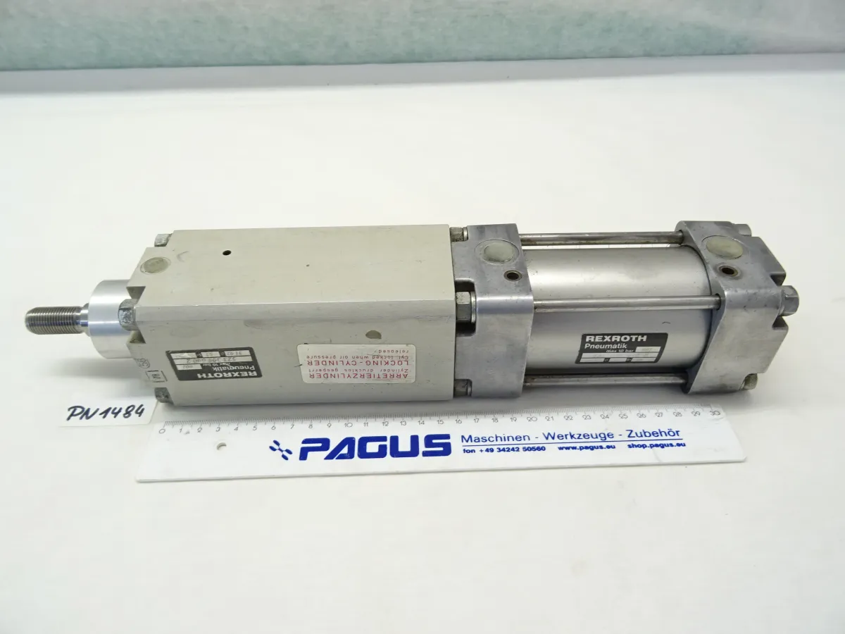 Rexroth Pneumatikzylinder mit Feststelleinheit Hub 50 mm,
