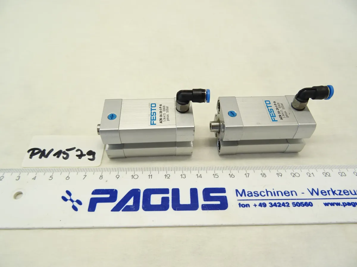 Festo Kompaktzylinder Hub 20 mm, AEN-16-20-I-P-A, 2 Stü