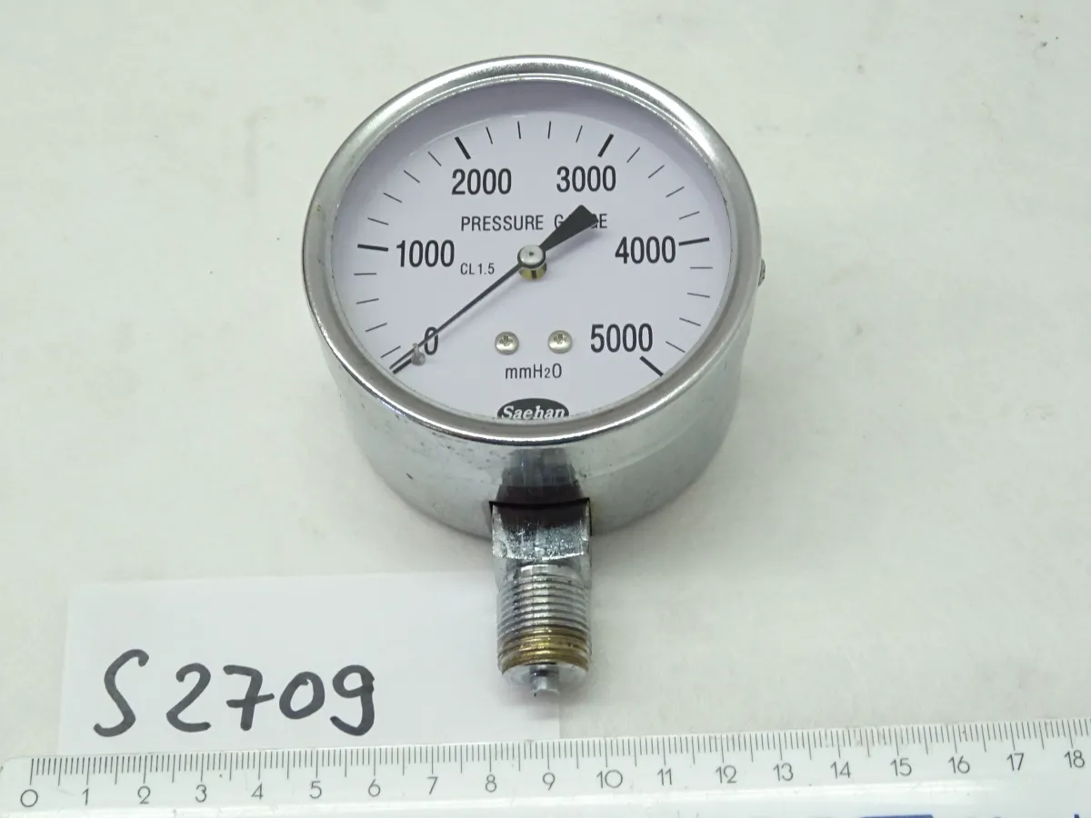 Manometer, Ã? 80 mm, 0 - 5000 mmH2O