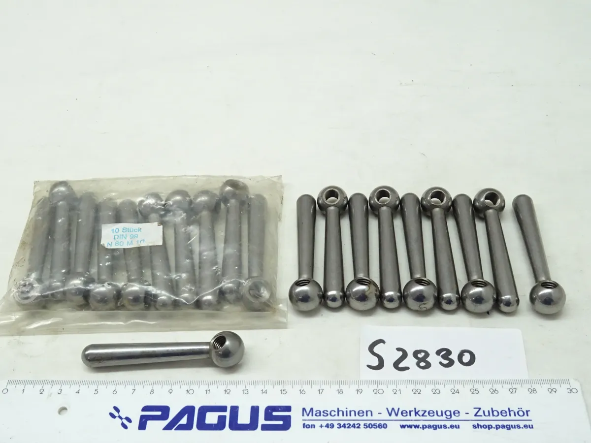 Kegelgriffe DIN 99 N80 M10, 20 StÃ¼ck