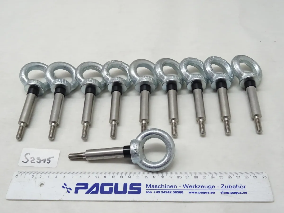 Ringmutter M12, mit Verlängerung, 10 Stück