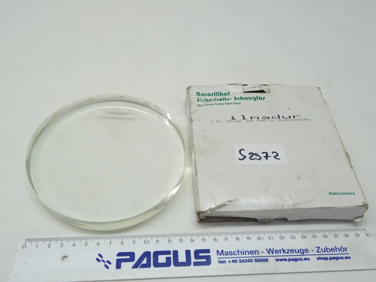 Sicherheits- Schauglas 150 x 20 mm