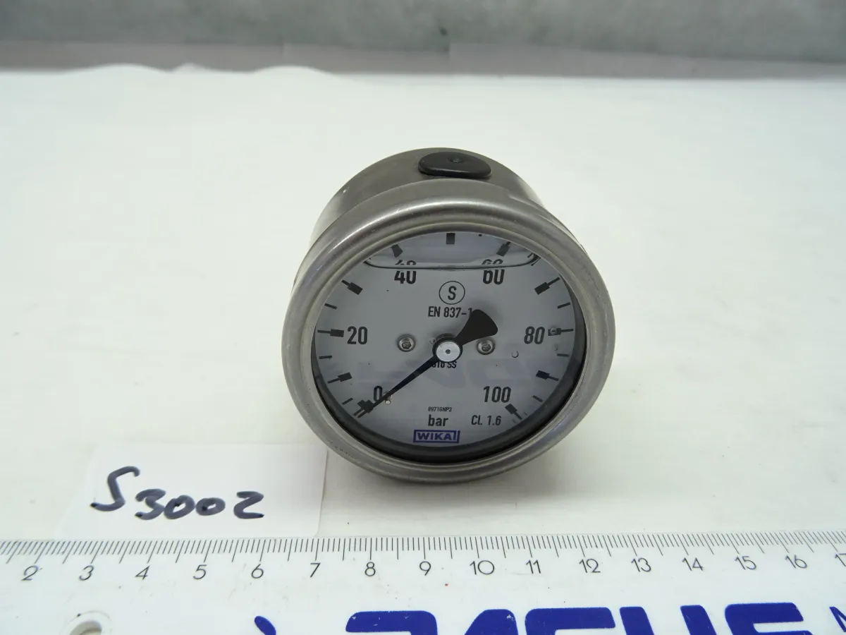 Chemie-Manometer, Ã? 63 mm, 0 - 100 bar