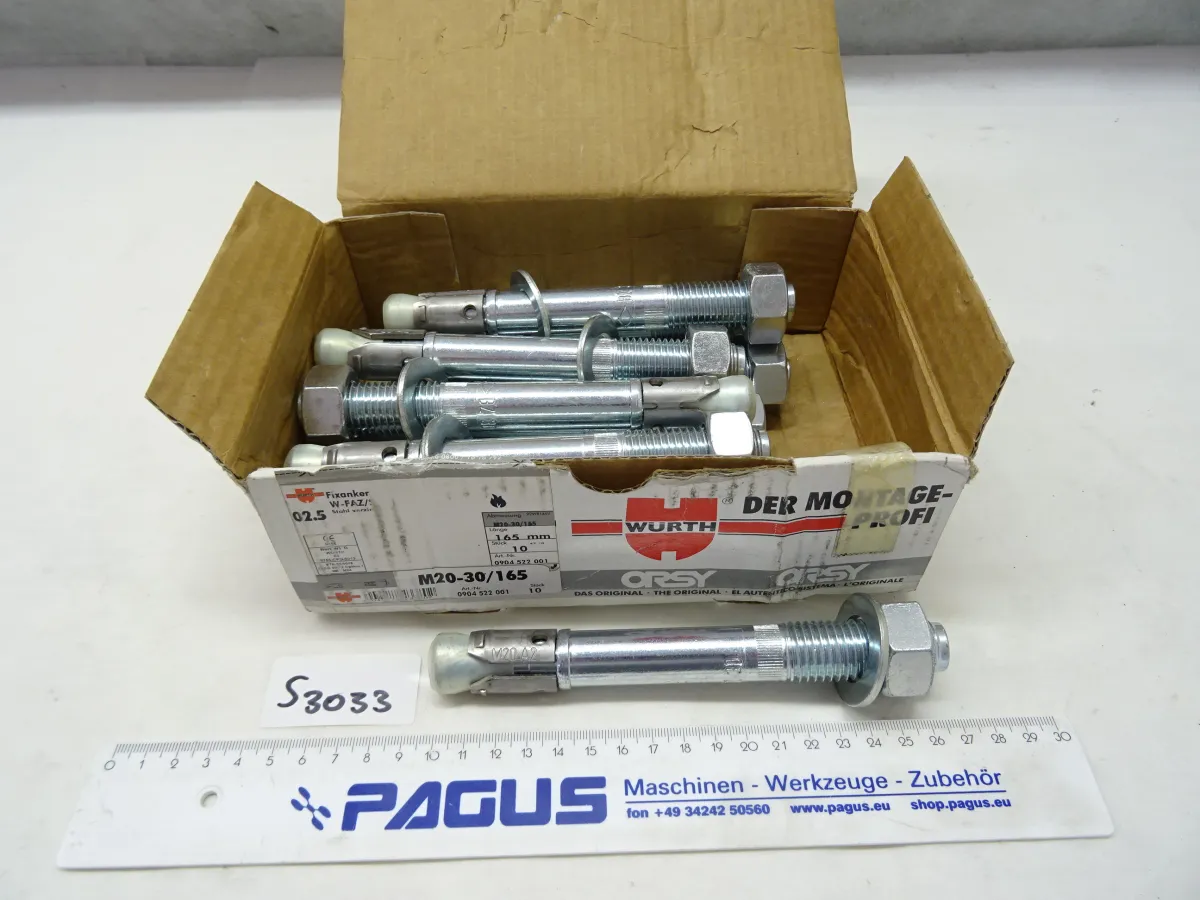 Fixanker W-FAZ/S M20-30/165, 10 StÃ¼ck
