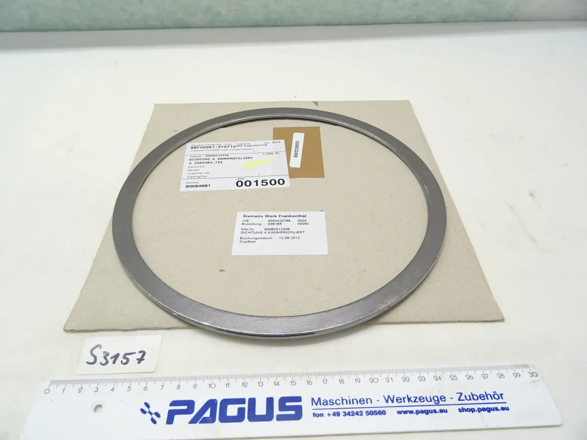 Siemens Dichtring, kammprofiliert Ã? 255 / 284 mm