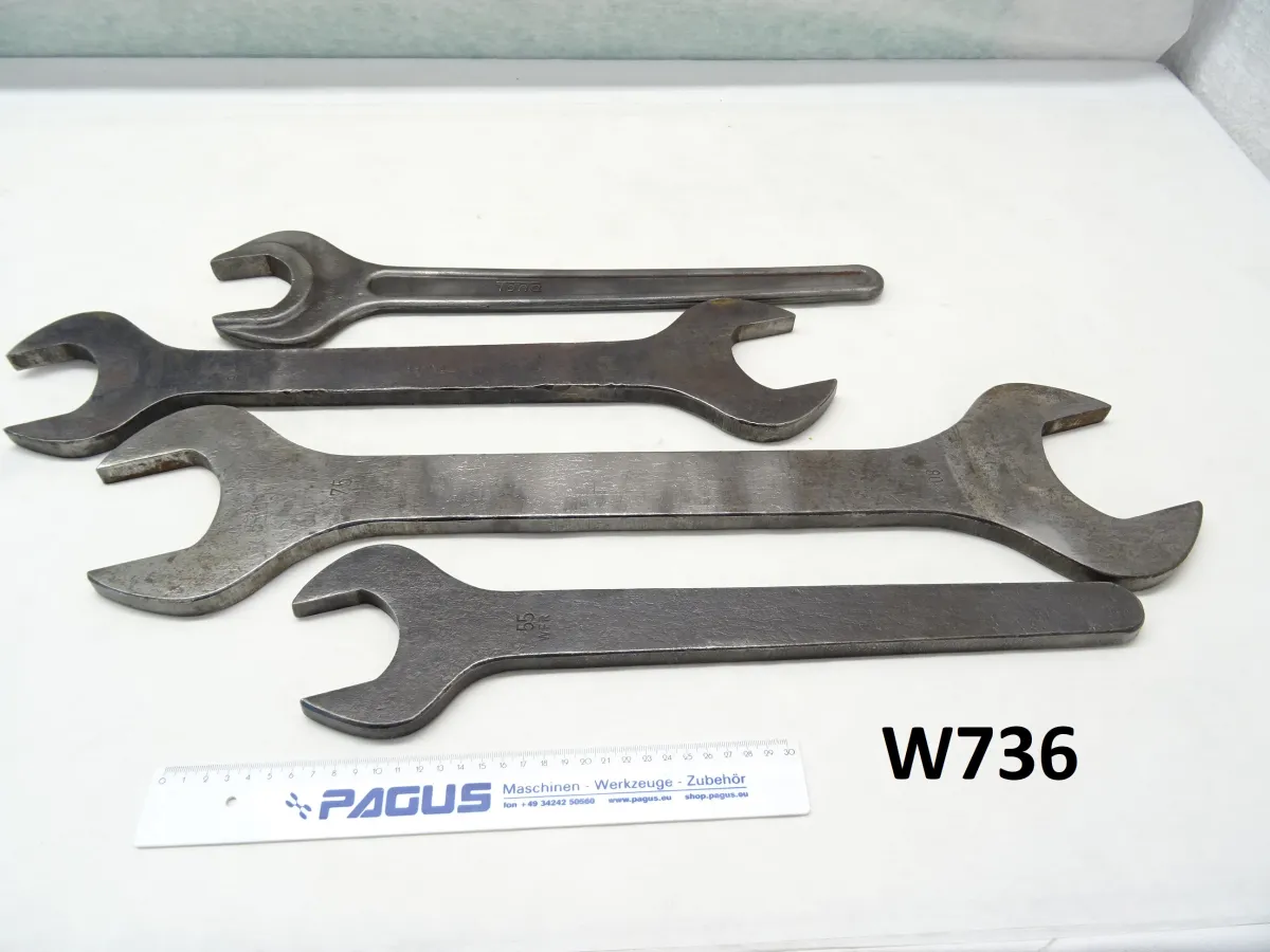 MaulschlÃ¼ssel 55 / 60 / 65 / 75 / 80 mm, 4 StÃ¼ck