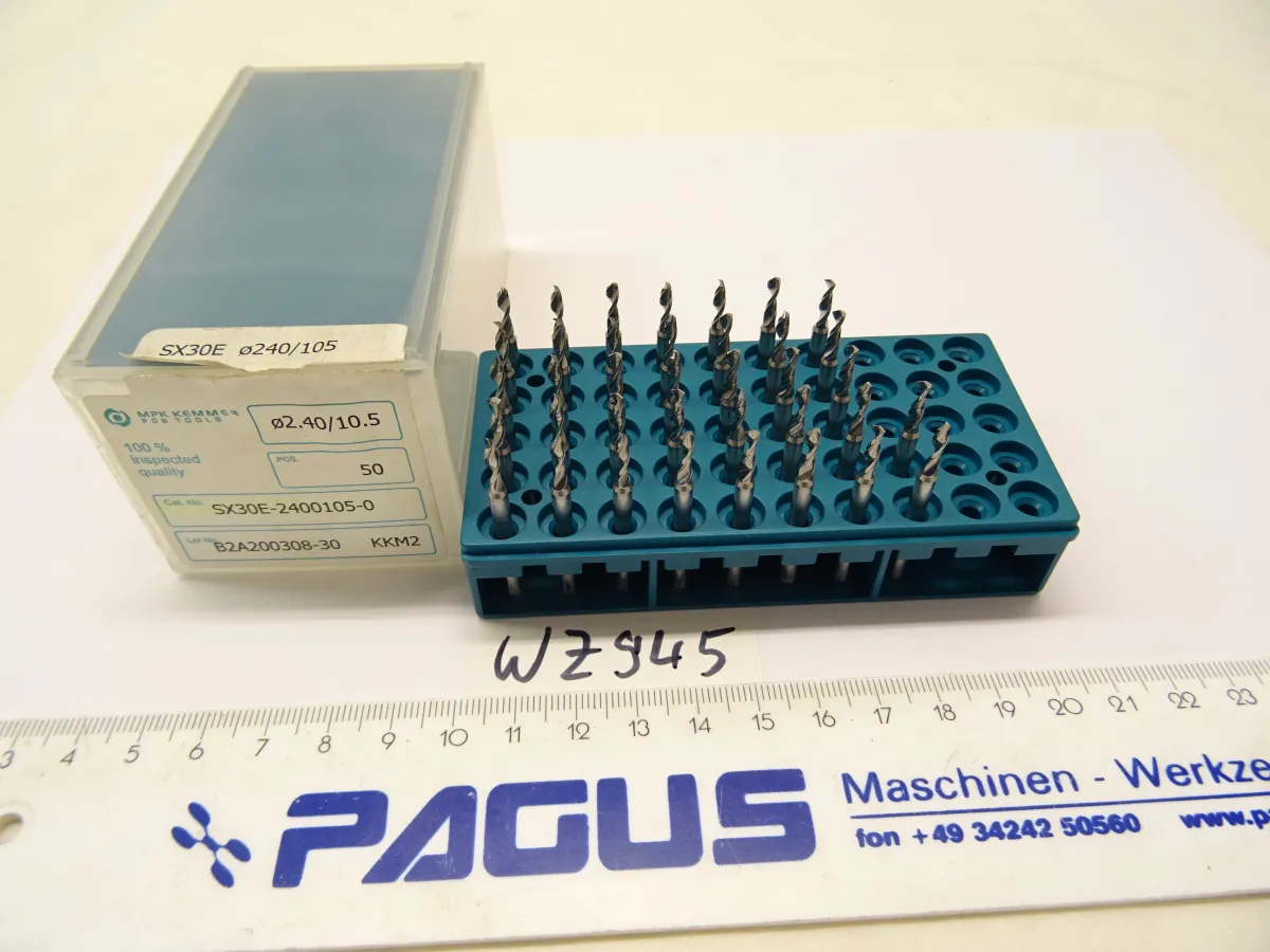 Mikrobohrer Typ SX30E Ã? 2,4 x 10,5 mm, 37 StÃ¼ck