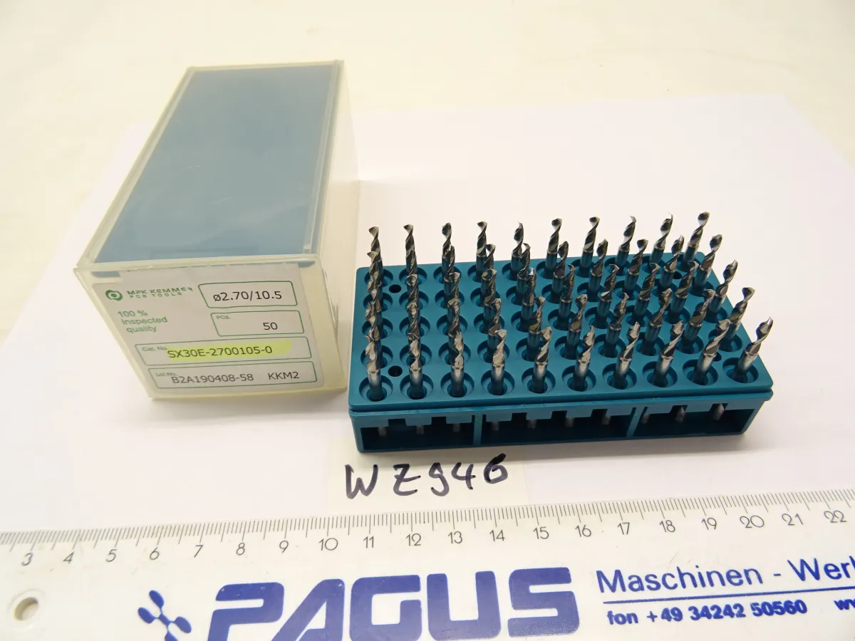 Mikrobohrer Typ SX30E Ã? 2,7 x 10,5 mm, 50 StÃ¼ck