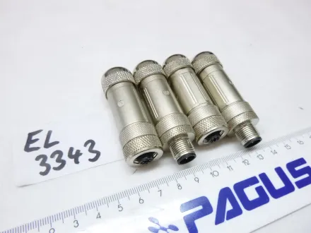Stecker und Buchse M12B, 2 Stück – RESALE