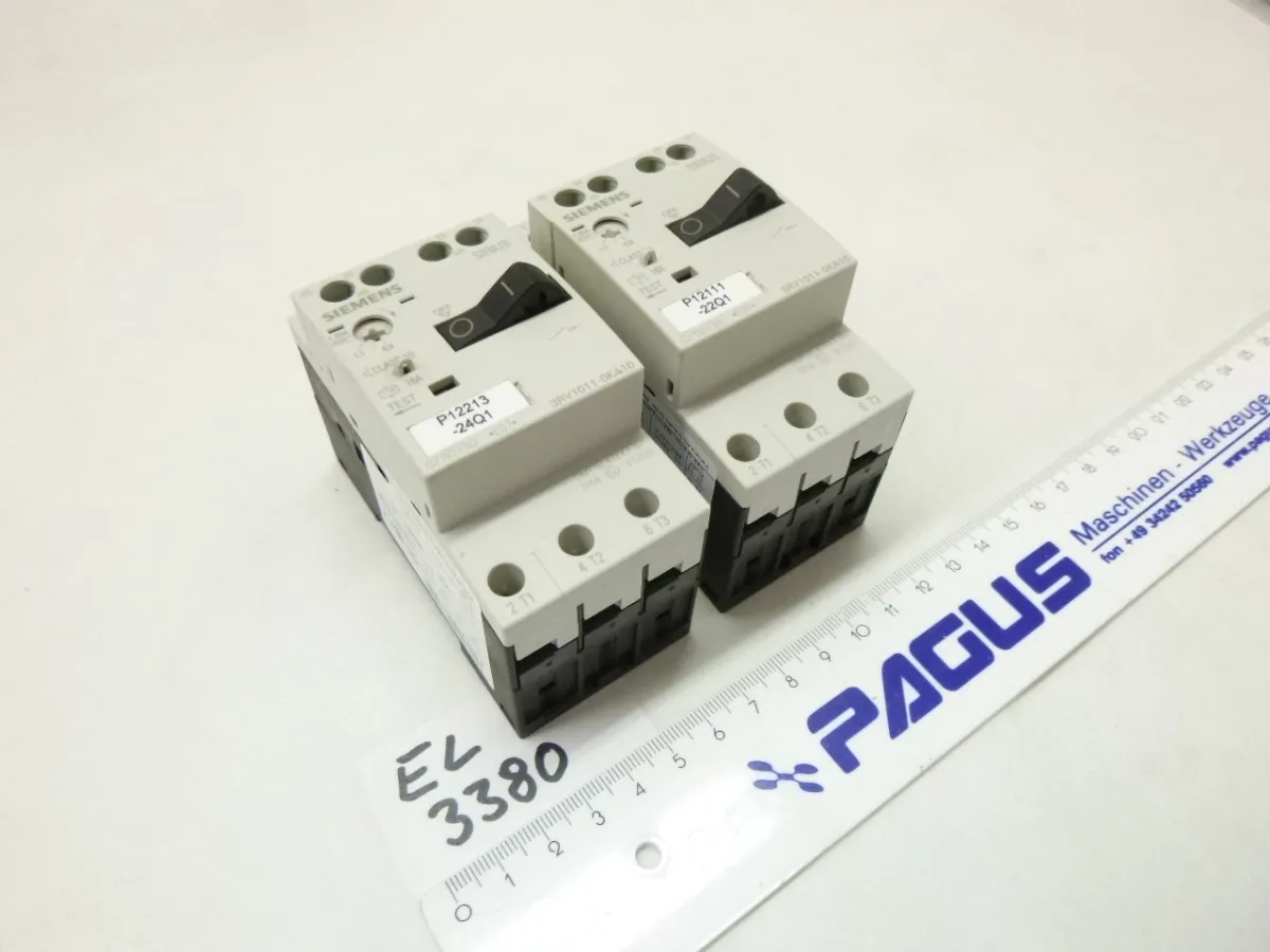 Siemens Motorschutzschalter 3RV1011-0KA10, 0,9 - 1,25 A, 2