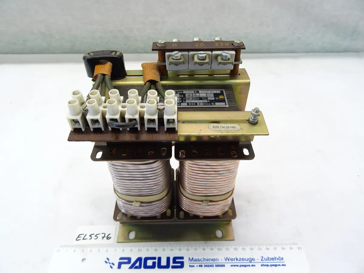 Transformator Type 0,63L, 20 - 27 V, 23,3 A