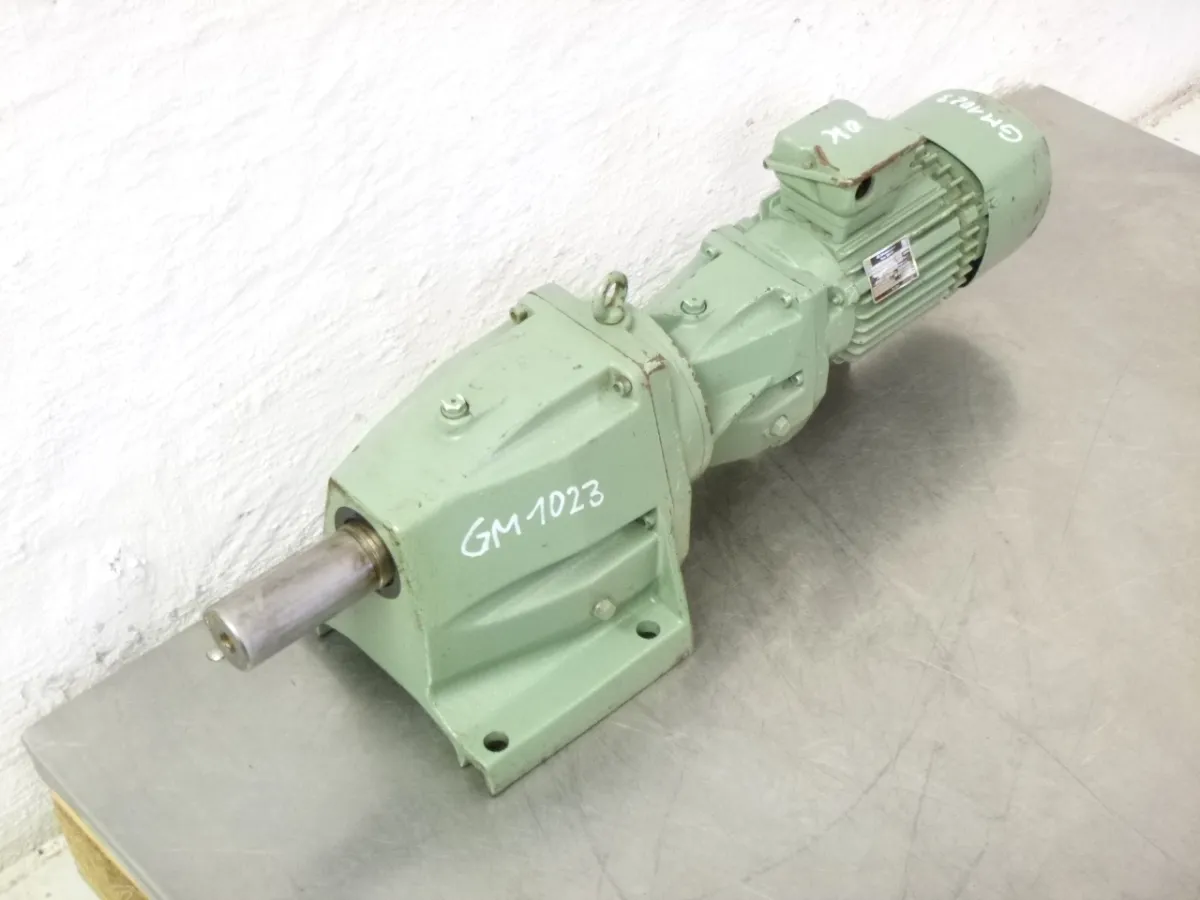 VEM Getriebemotor mit Bremse 0,55 kW, 12,5 U/min