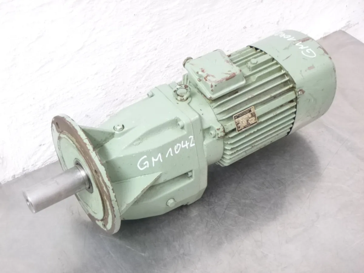 VEM Getriebemotor mit Bremse 0,9 / 1,5 kW, 40 / 80 U/m